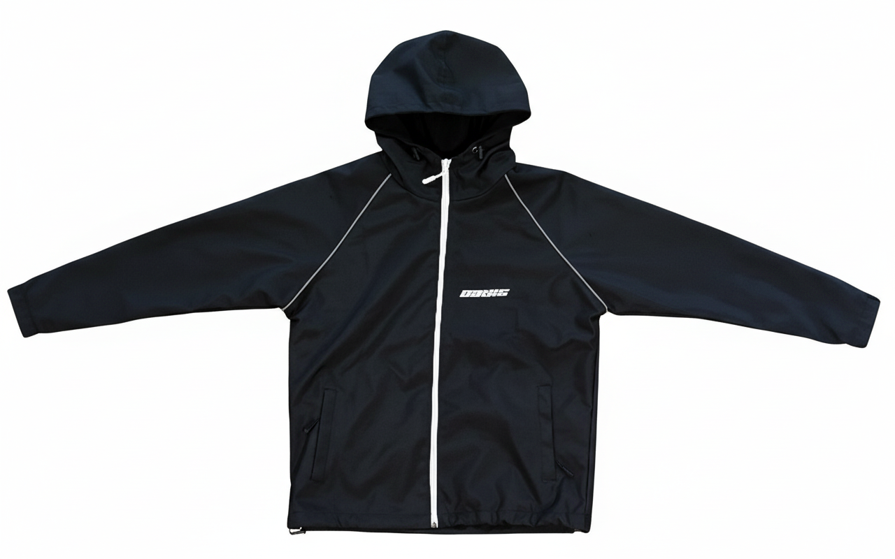 Black/Black Ski Jacket Shell
